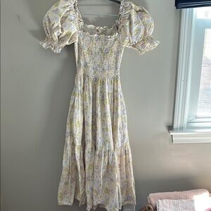 Levis 100% Cotton Floral Puff Sleeve Dress, Sz XS